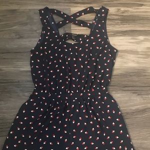 Forever 21 dark blue short Romper